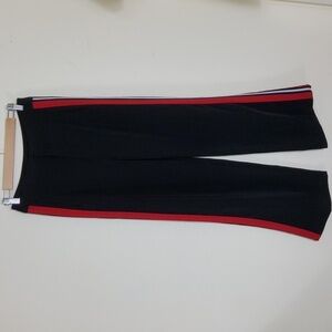 Honey Punch Track Pants Red & White Stripes Size M